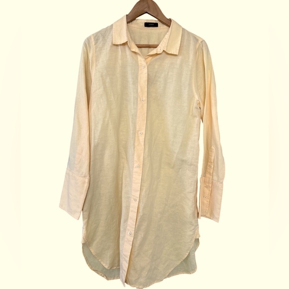 J Crew Relaxed Fit Linen Beach Shirt - Picture 4 of 10